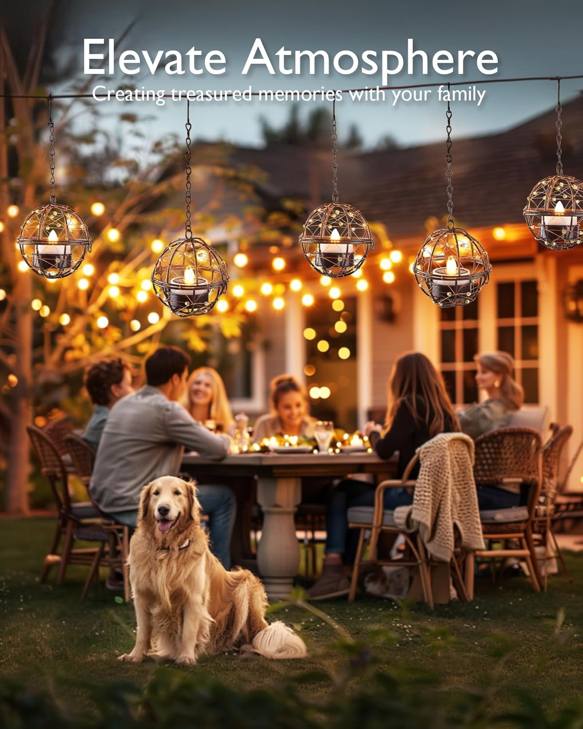 Homemory Luces solares de té para exteriores, impermeables, - Imagen 4