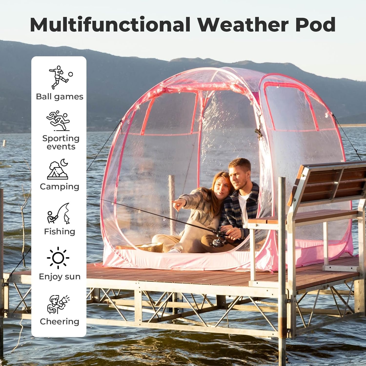 All Weather Proof Pod - Tienda de campaña deportiva, tienda - Imagen 6