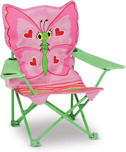 Melissa & Doug Bella Butterfly Silla de exterior para niños