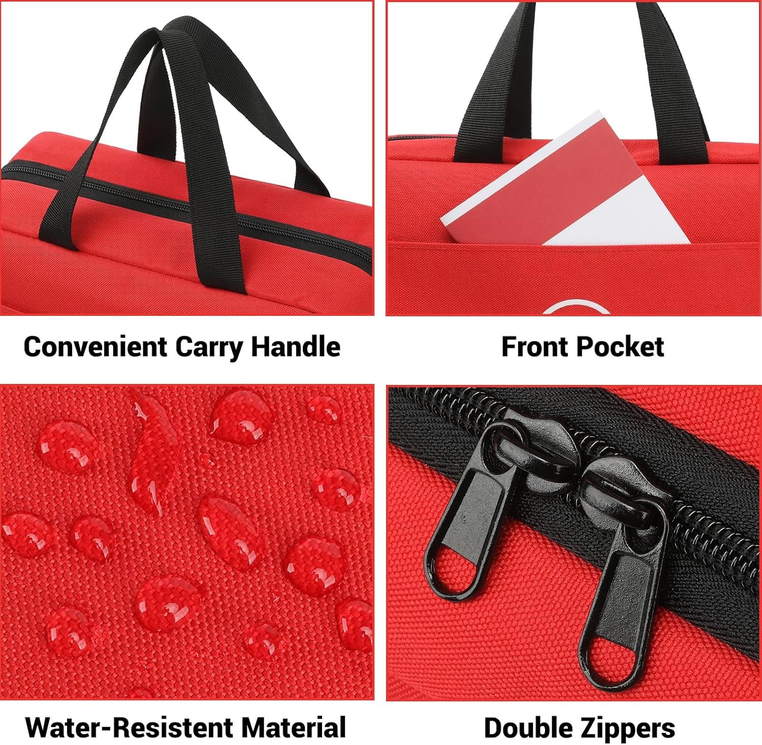 Kit de primeros auxilios con bolsillos etiquetados, 450 piez - Imagen 4