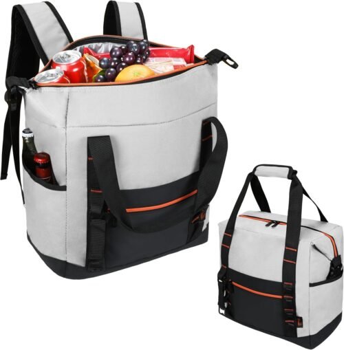 Tirrinia Mochila térmica aislada, 36 latas, suave, a prueba