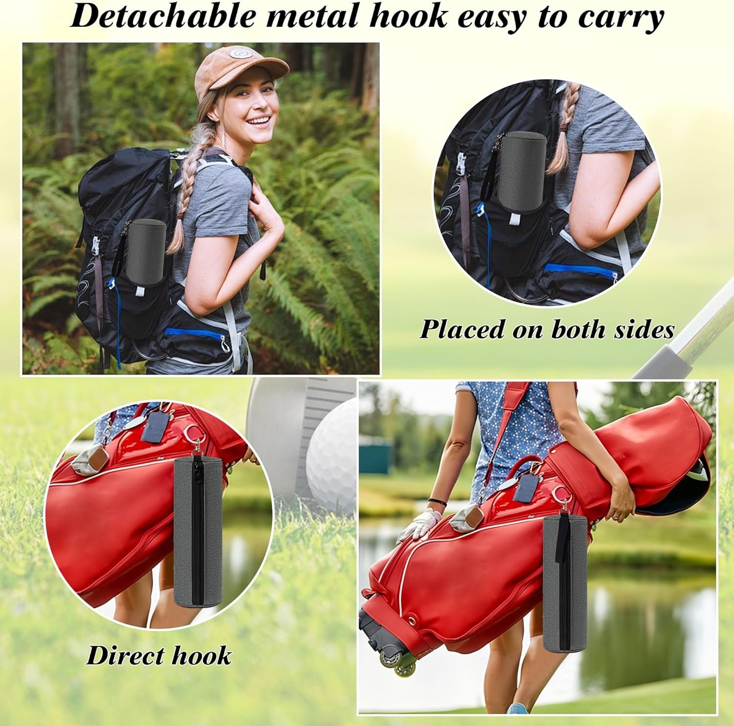 Paquete de 2 fundas de golf para cerveza para bolsa de golf, - Imagen 4