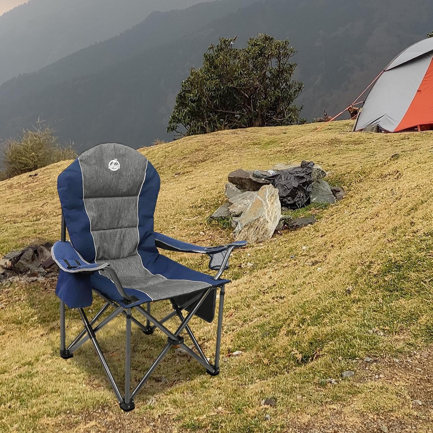 Northroad Silla de campamento portátil de gran tamaño, silla - Imagen 2