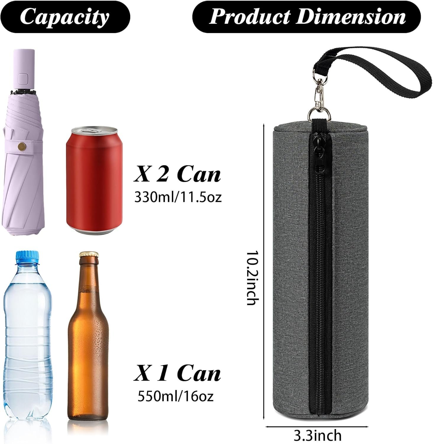 Paquete de 2 fundas de golf para cerveza para bolsa de golf, - Imagen 2