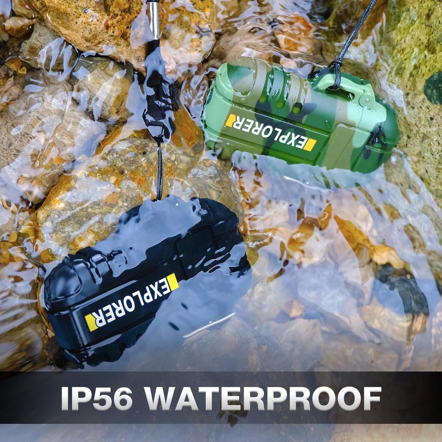 Paquete de 2 encendedores impermeables para exteriores, resi - Imagen 3