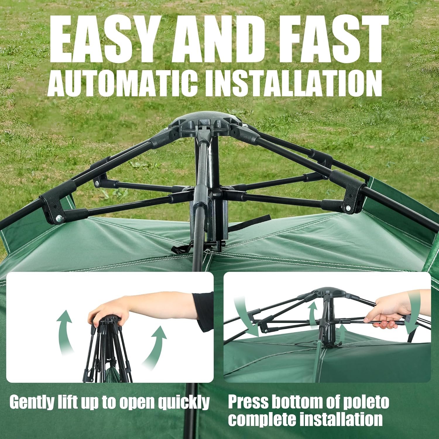 Tienda de campaña desplegable instantánea para 1-2 personas, - Imagen 6