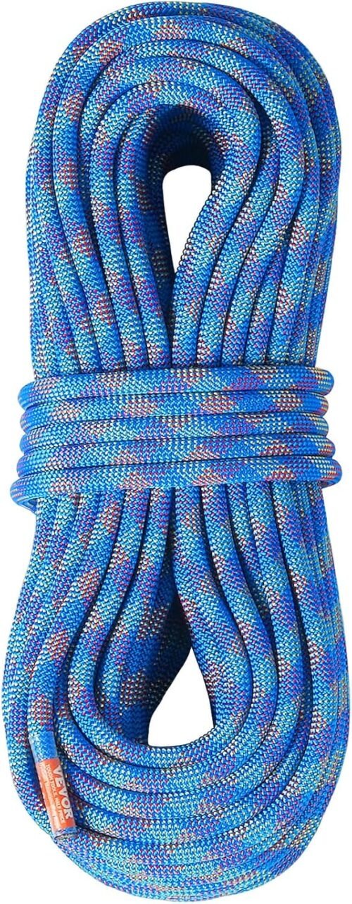 VEVOR 10.2mm Dynamic Climbing Rope, Outdoor Rock Climbing Ro