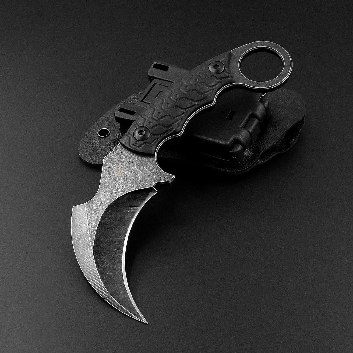 Cuchillo Karambit, hoja fija Karambit, cuchillo de garra, ho - Imagen 4