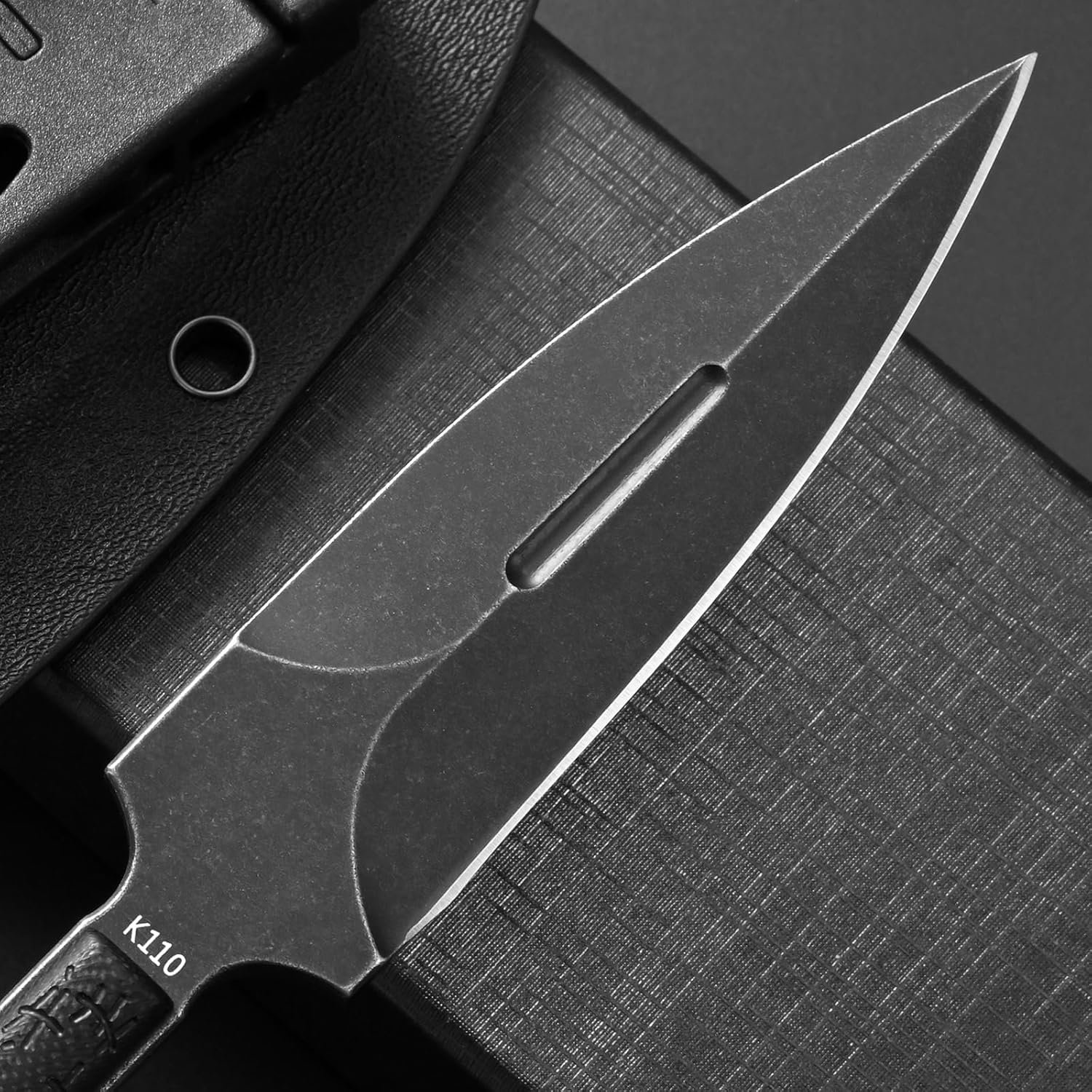 GTK345 Cuchillo de hoja fija K110 Hoja de acero Full Tang G1 - Imagen 4