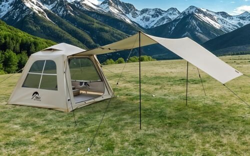 TAILI Tienda inflable inflable para acampar con bomba de man