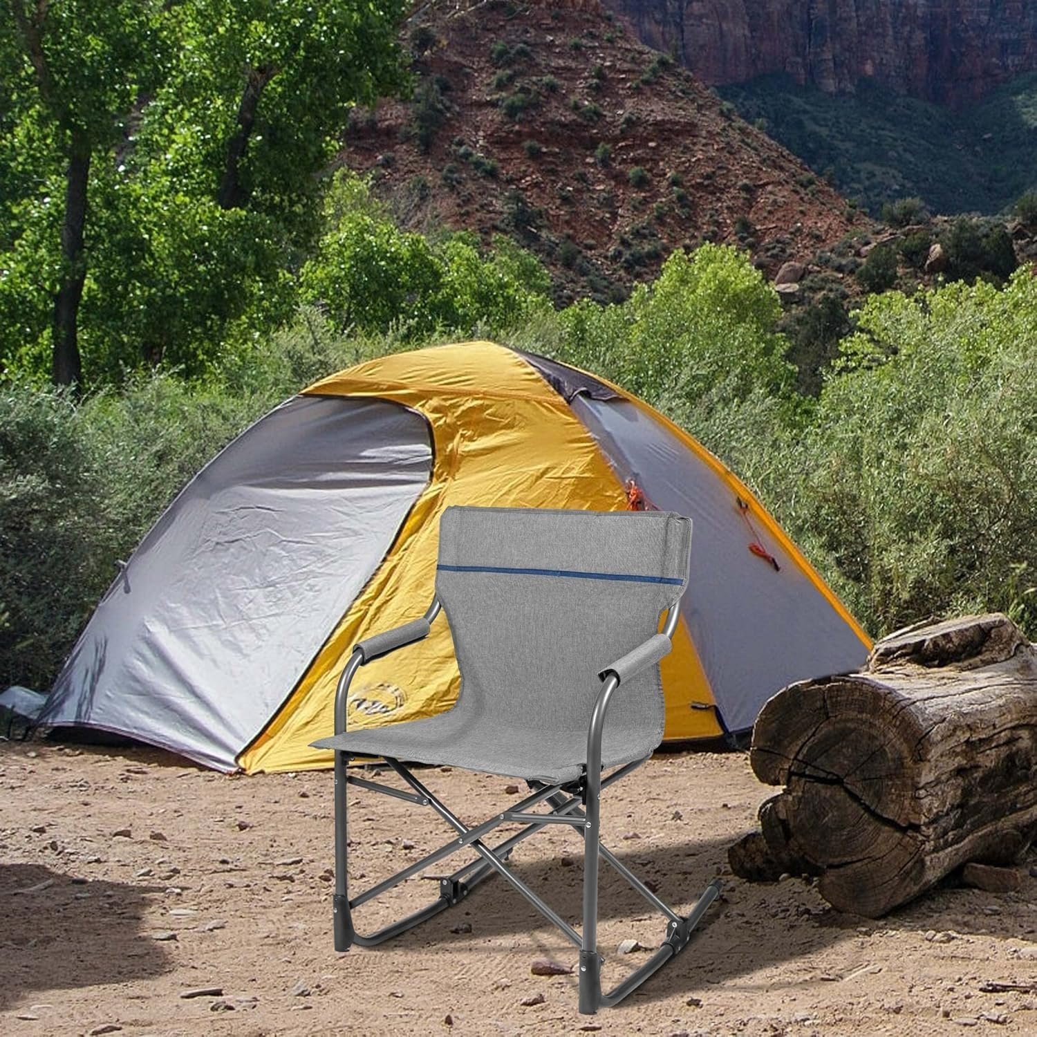 Zenithen Silla mecedora portátil plegable limitada perfecta - Imagen 2