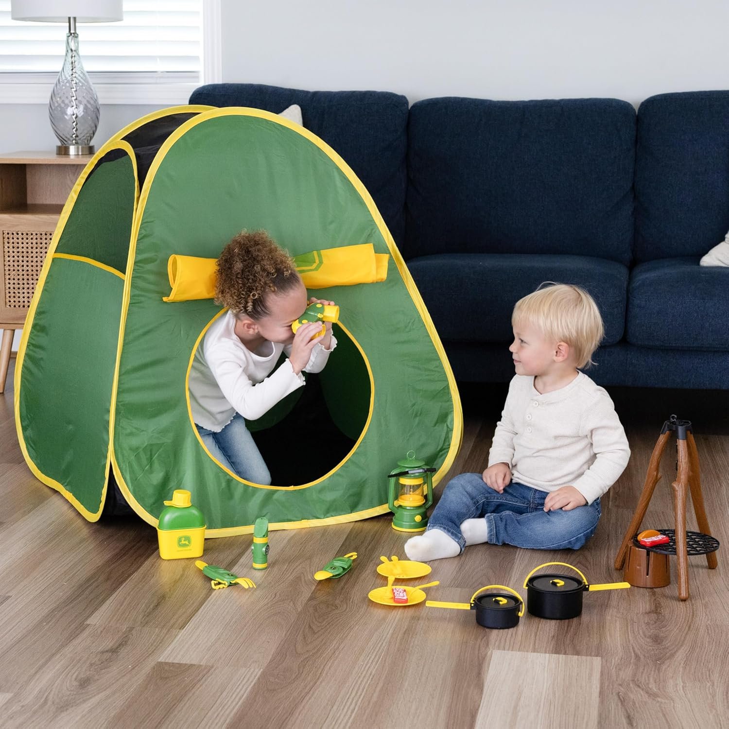 John Deere Tienda de campaña emergente, juego de 18 piezas q - Imagen 5