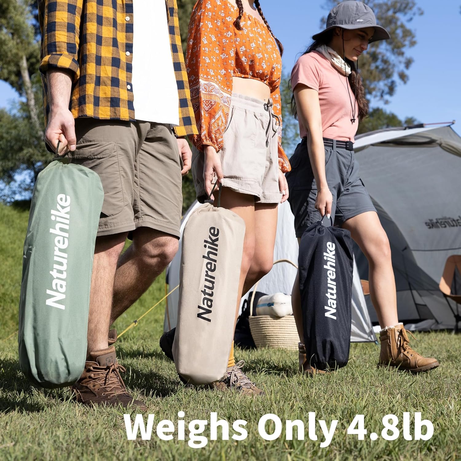 Naturehike Catre de campamento ultraligero, catre plegable f - Imagen 4