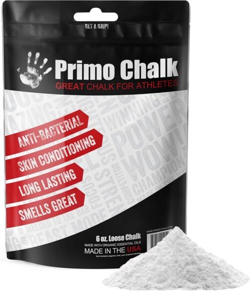 Primo Chalk Resealable Bag: Loose Chalk for Weightlifting, R