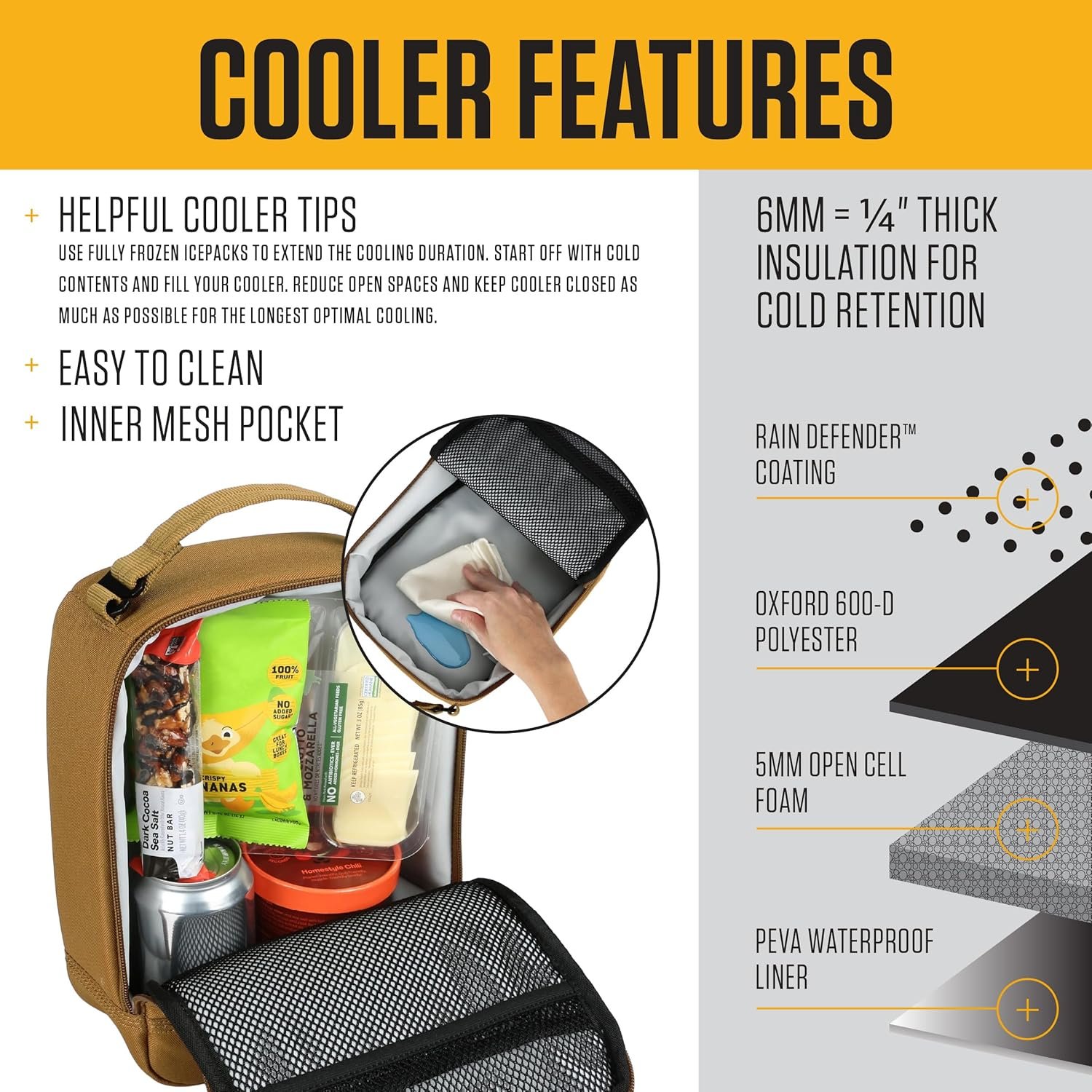 Carhartt Enfriador de almuerzo aislado para hombres y mujere - Imagen 3