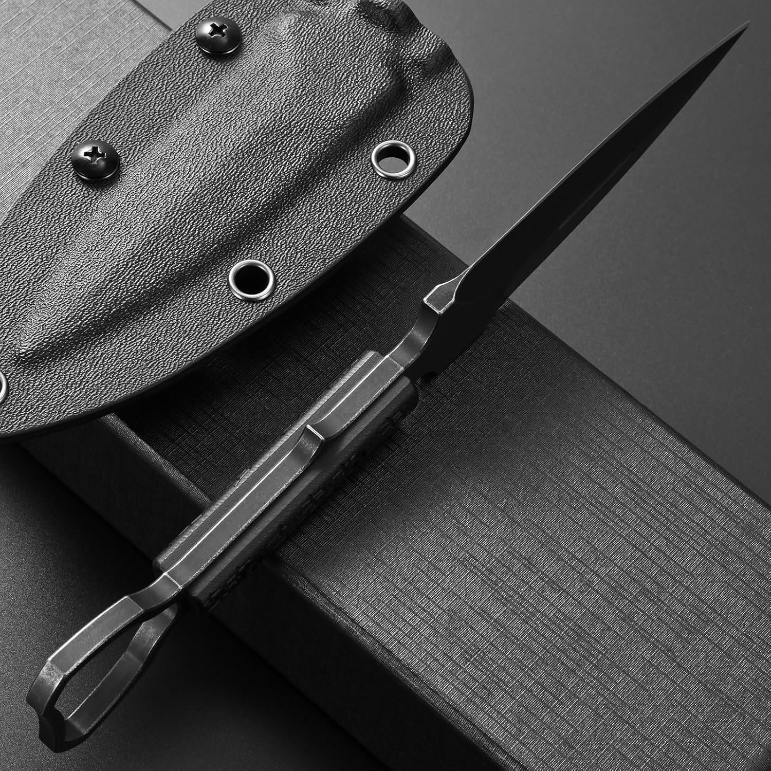 GTK345 Cuchillo de hoja fija K110 Hoja de acero Full Tang G1 - Imagen 7