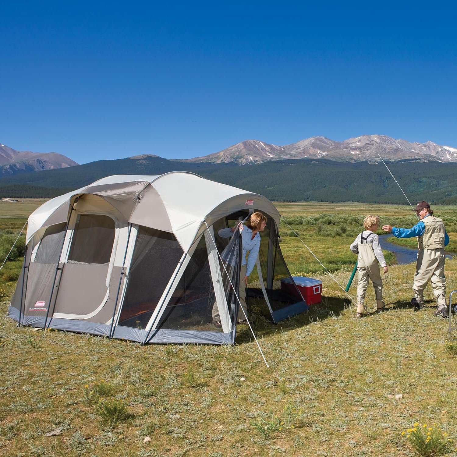 Coleman 6-Person WeatherMaster Camping Tent with Screened Po - Imagen 3
